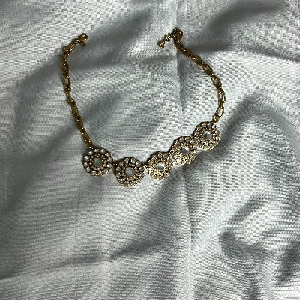 Gorgeous Rhinestone J.Crew Statement Necklace!